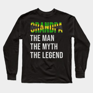 Grand Father Jamaican Grandpa The Man The Myth The Legend - Gift for Jamaican Dad With Roots From  Jamaica Long Sleeve T-Shirt